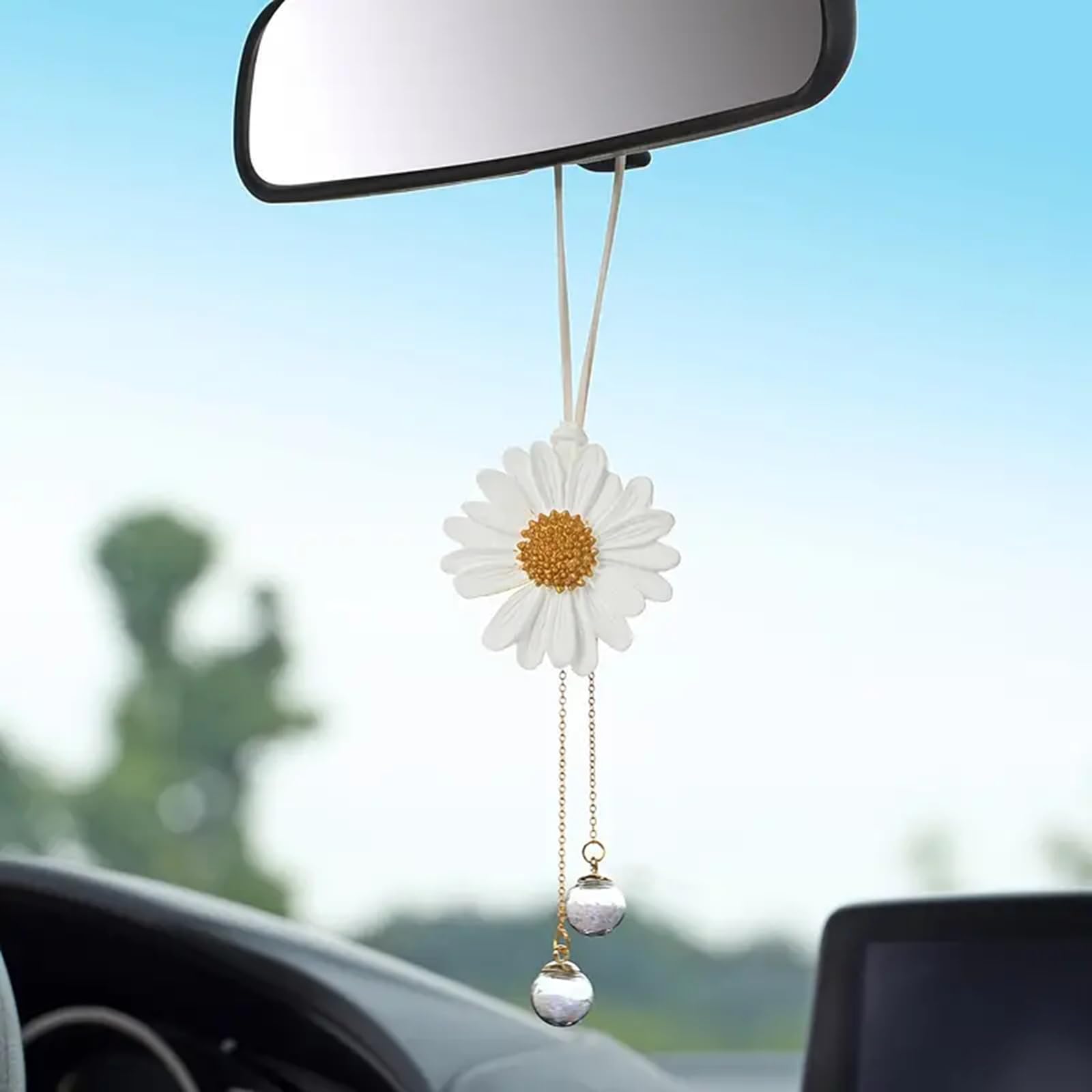 Funny Swinging Duck Car Mirror Hanging Ornament - Cool Automotive Rearview Mirror Accessories for Men Women Teens, Cute Truck Car Gifts Pendant Charm Decor (Cool A)