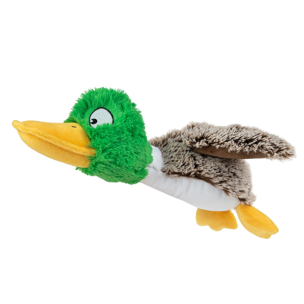 Best Pet Supplies Interactive Squeaky Dog Chew Toy, Ideal Dog Toys for Chewers, Small, Medium & Large Dogs, and Fetch Lovers - Crinkle Duck (Blue), Large