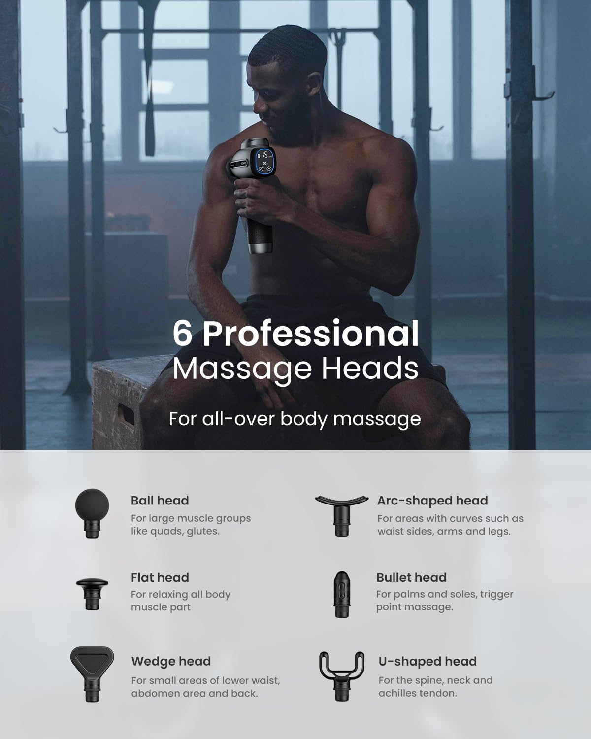 RENPHO Active Thermacool 2 Massage Gun with Heat and Cold, [2026 Upgraded] Percussion Deep Tissue Handheld Neck Massager, FSA Approved, Muscle Masajeador for Men Women Athletes HSA