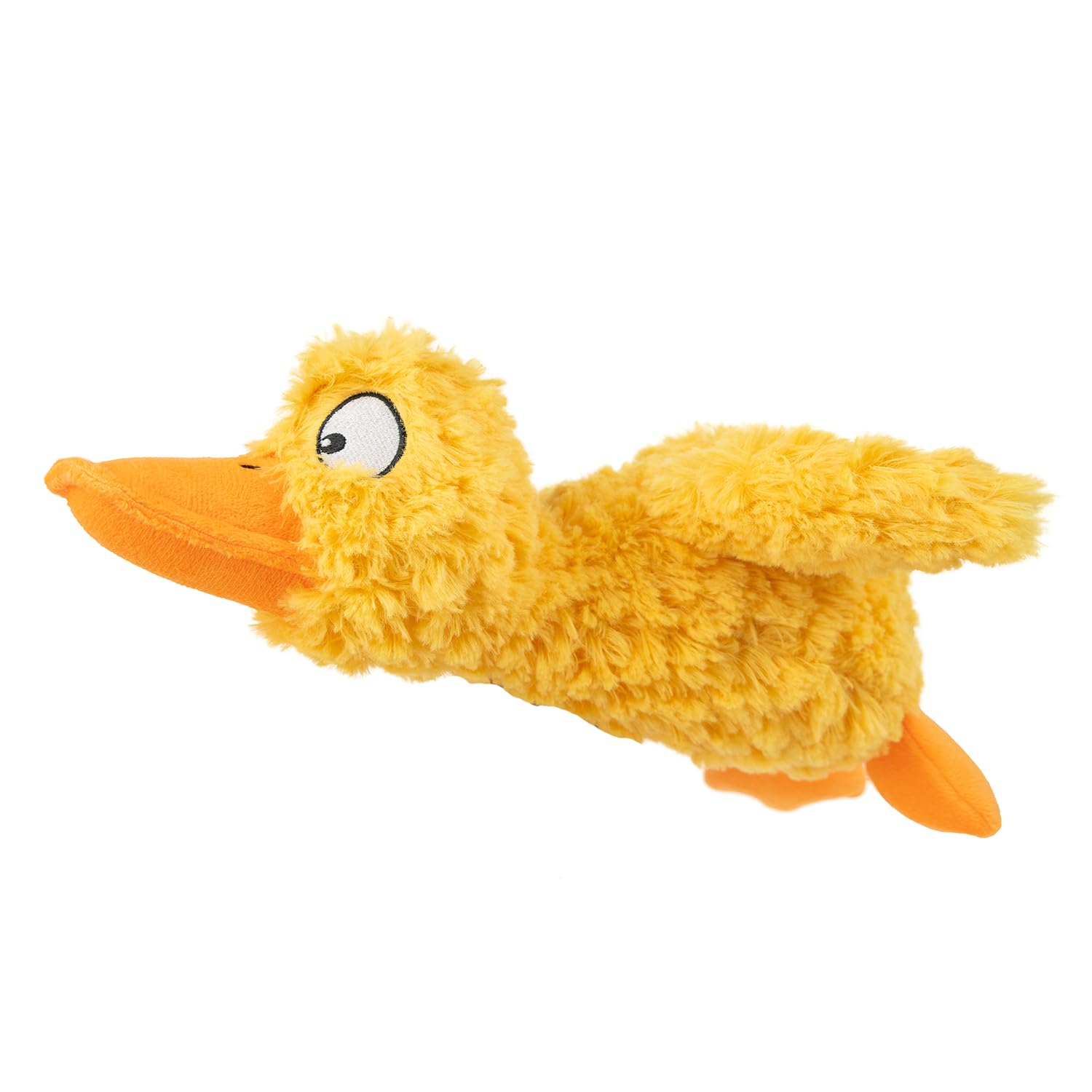Best Pet Supplies Interactive Squeaky Dog Chew Toy, Ideal Dog Toys for Chewers, Small, Medium & Large Dogs, and Fetch Lovers - Crinkle Duck (Blue), Large