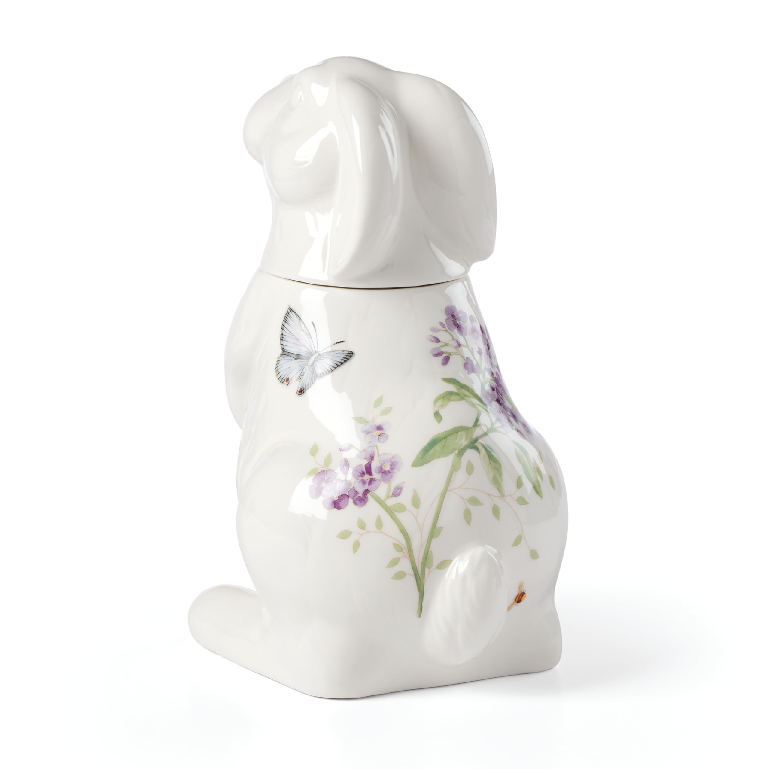Lenox Dinnerware Set, Butterfly Meadow Bunny 16-Piece Set, Service For 4, Dishwasher Safe, Microwave Safe, Made Of Porcelain, Bowls And Mugs, Plates And Bowls, Easter Dish (Assorted, 16 Pieces)