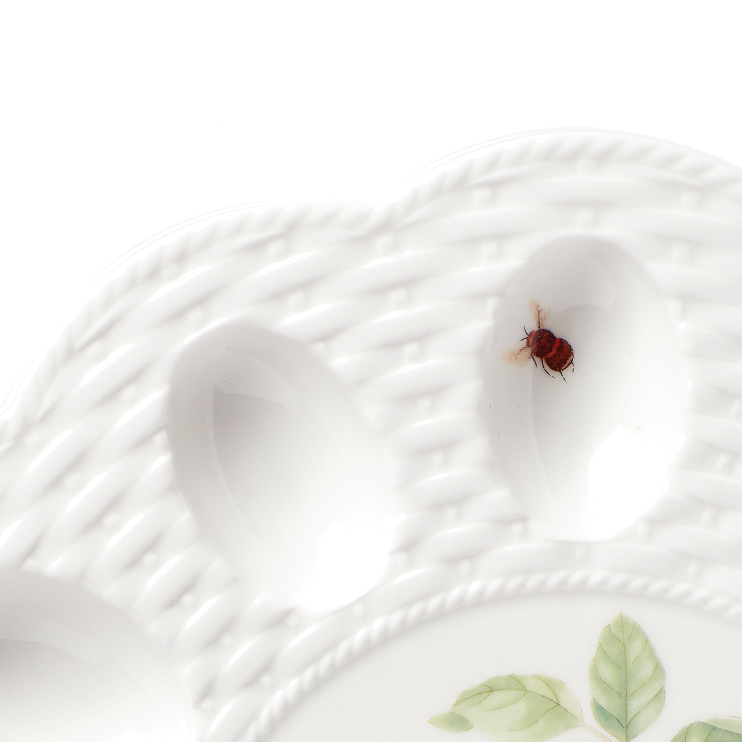 Lenox Dinnerware Set, Butterfly Meadow Bunny 16-Piece Set, Service For 4, Dishwasher Safe, Microwave Safe, Made Of Porcelain, Bowls And Mugs, Plates And Bowls, Easter Dish (Assorted, 16 Pieces)