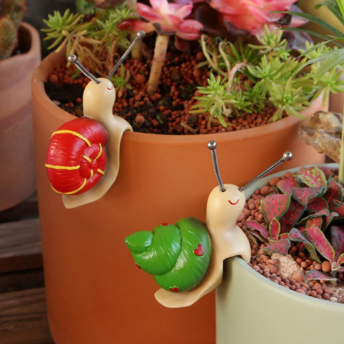 Set of 2 Cute Climbing Elephant Statues Flower Pot Hugger, Resin Hanging Animals Figurine Outdoor Planter Pot Decorations for Home Garden Patio Lawn Yard Ornaments