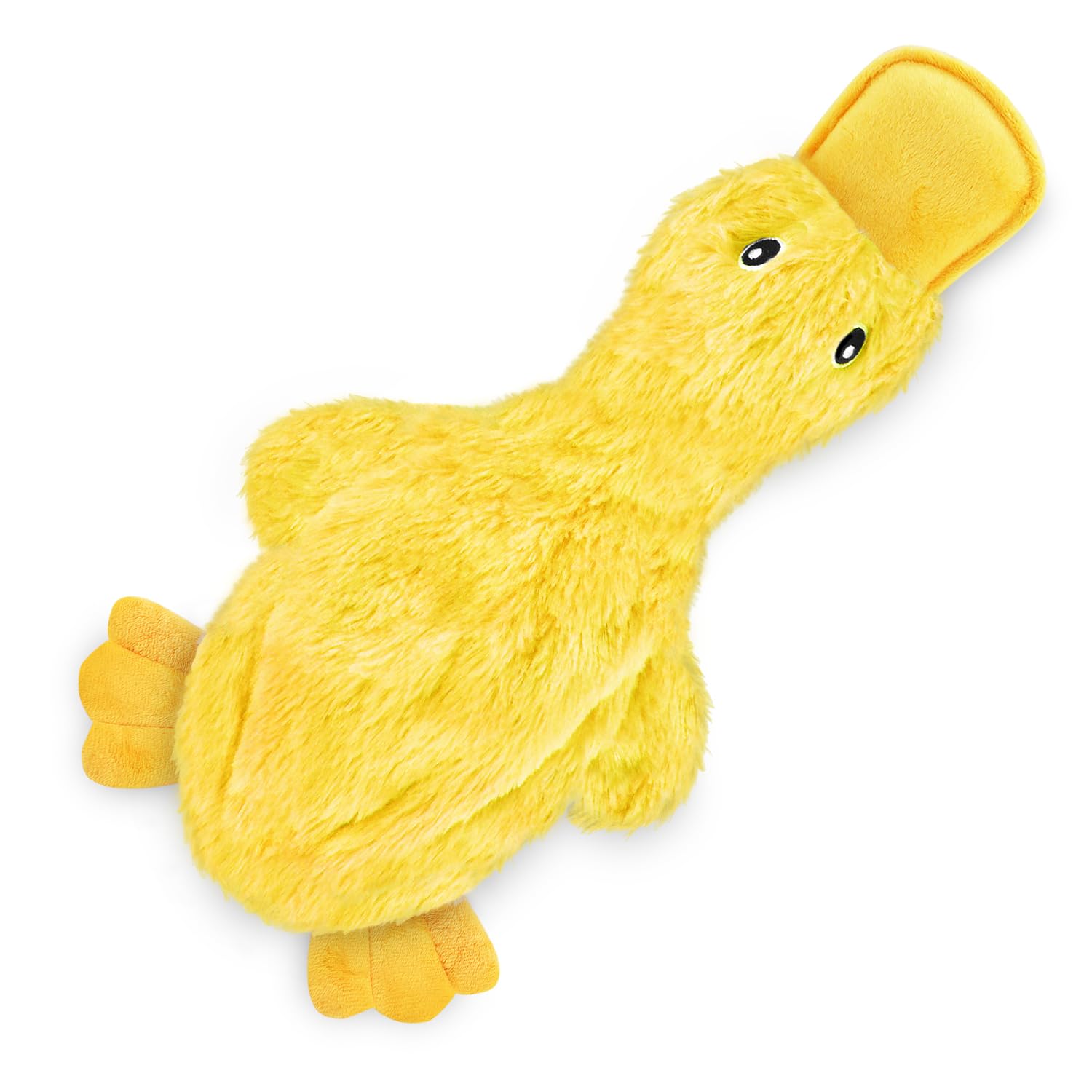 Best Pet Supplies Interactive Squeaky Dog Chew Toy, Ideal Dog Toys for Chewers, Small, Medium & Large Dogs, and Fetch Lovers - Crinkle Duck (Blue), Large