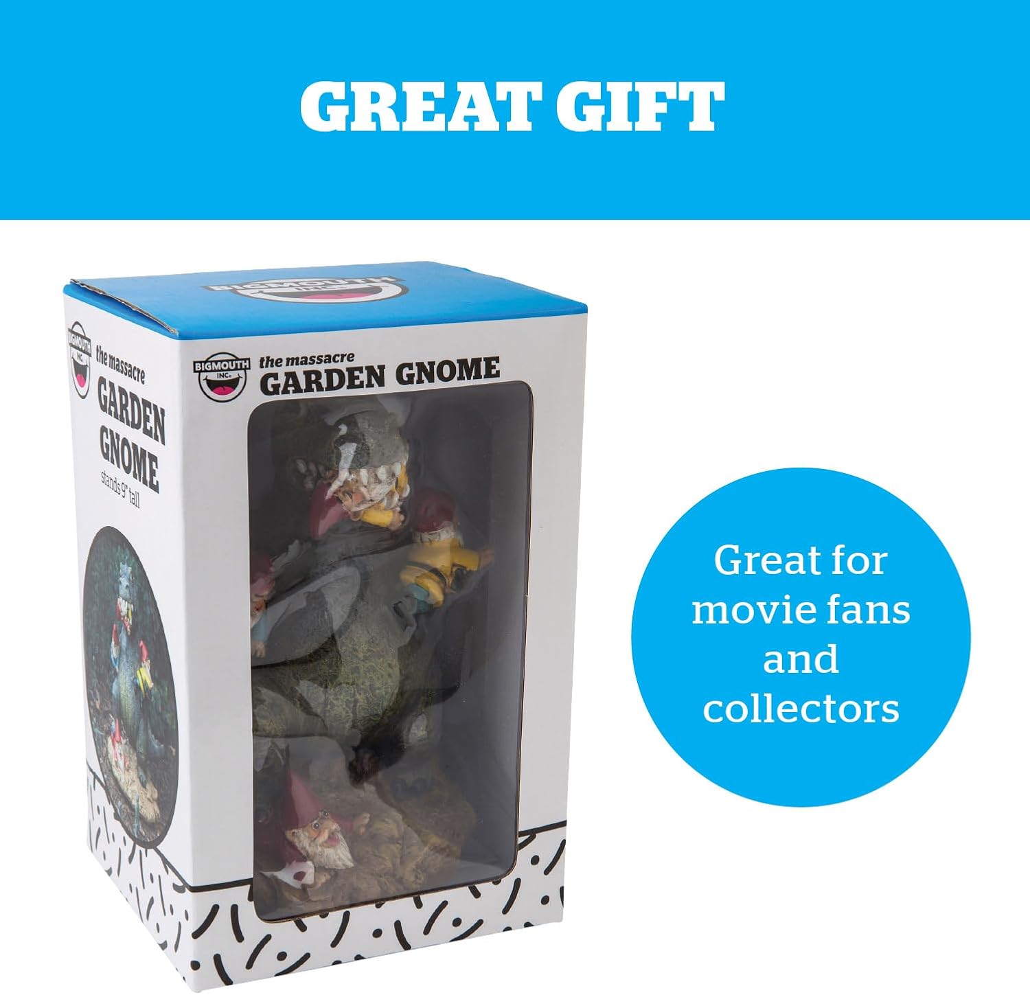 Godzilla Garden Gnome Statue, Outdoor Lawn & Yard Monster Figurine Sculpture Decorations, Funny Housewarming Gag Gift