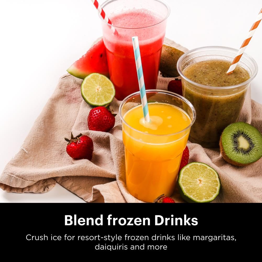 Ninja Professional Blender, Smoothie Blender, Drink Mixer, Grinder, Ice Crusher, Frozen Fruit Blending | Professional 1000 W Power, Total Crushing ™ Technology, XL 72-oz. Pitcher Black, Grey, BL610