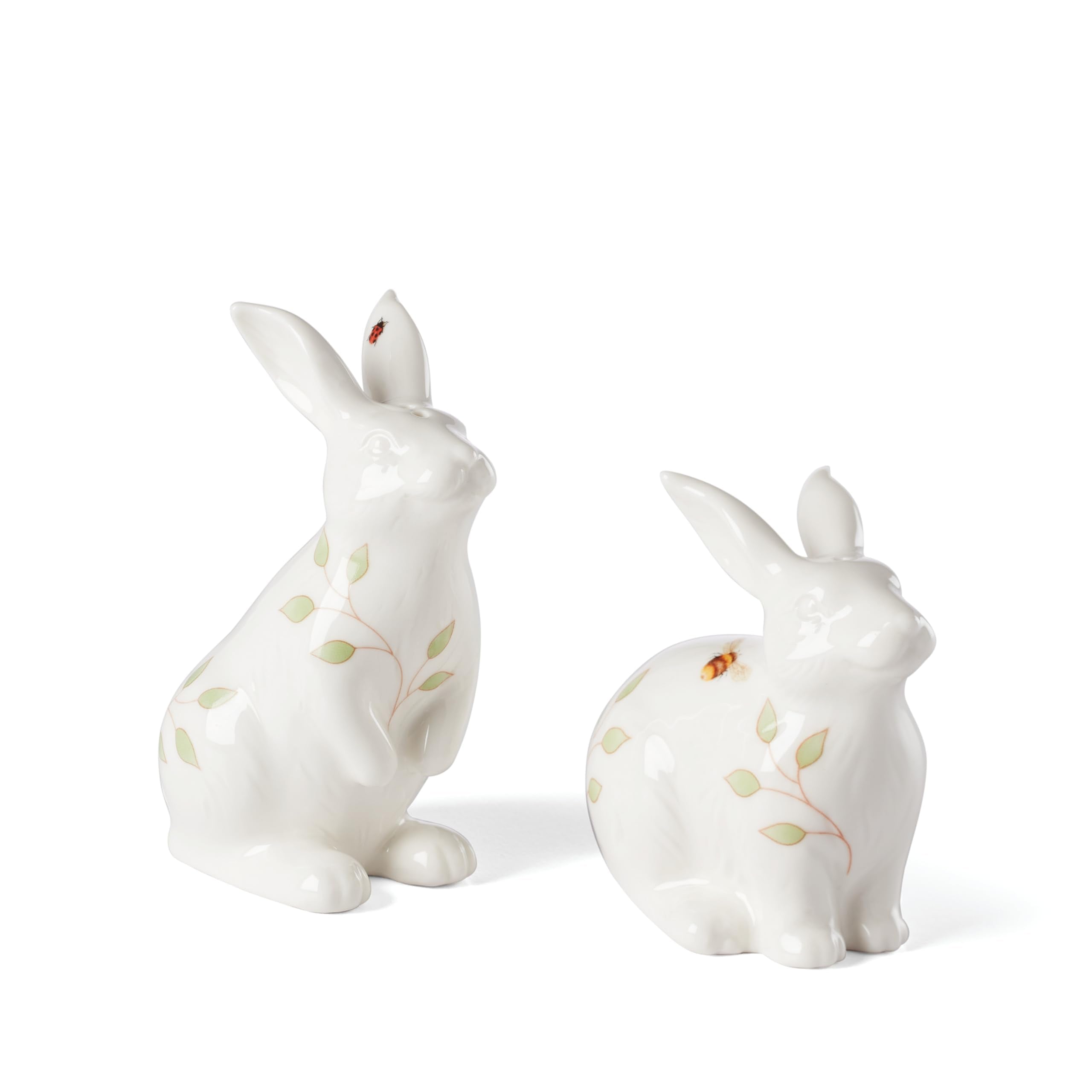 Lenox Dinnerware Set, Butterfly Meadow Bunny 16-Piece Set, Service For 4, Dishwasher Safe, Microwave Safe, Made Of Porcelain, Bowls And Mugs, Plates And Bowls, Easter Dish (Assorted, 16 Pieces)
