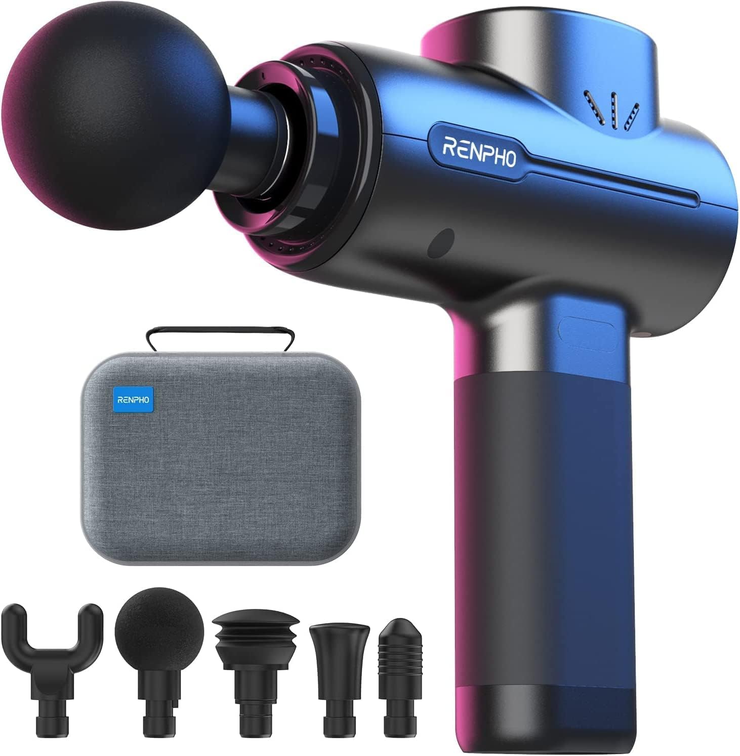 RENPHO Active Thermacool 2 Massage Gun with Heat and Cold, [2026 Upgraded] Percussion Deep Tissue Handheld Neck Massager, FSA Approved, Muscle Masajeador for Men Women Athletes HSA