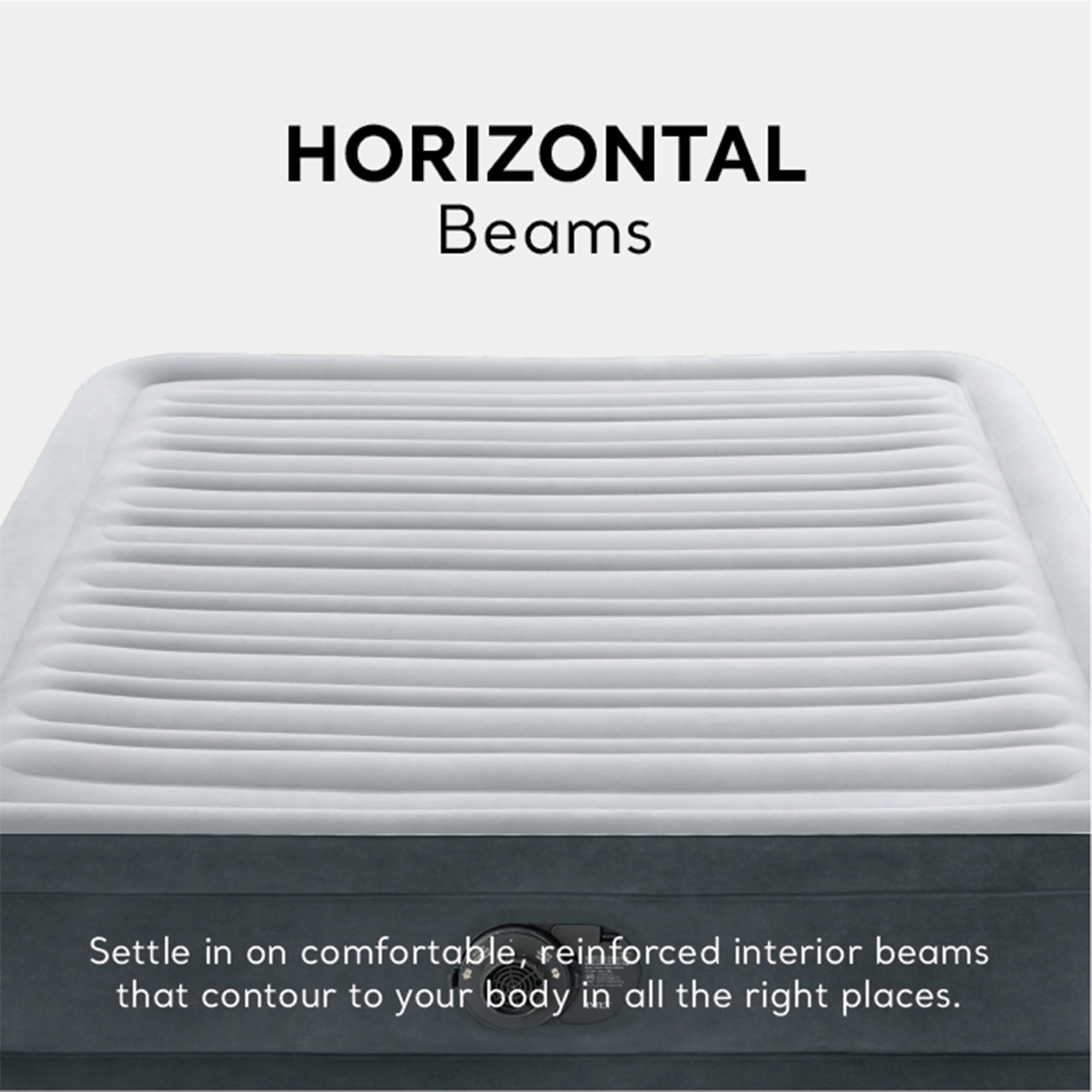 Intex 67765ED Dura-Beam Deluxe Comfort-Plush Mid-Rise Air Mattress : Fiber-Tech – Twin Size – Built-in Electric Pump – 13in Bed Height – 300lb Weight Capacity