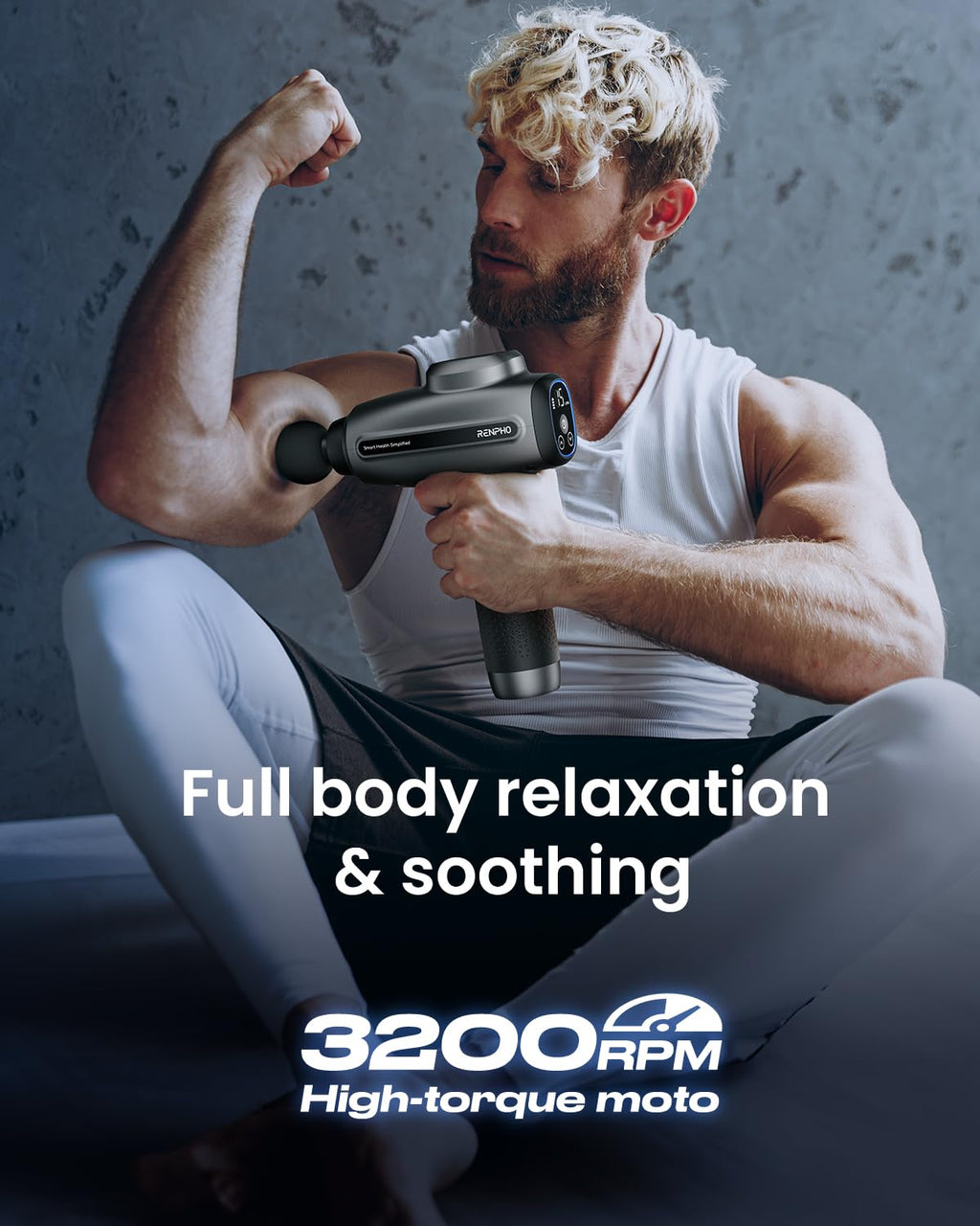 RENPHO Active Thermacool 2 Massage Gun with Heat and Cold, [2026 Upgraded] Percussion Deep Tissue Handheld Neck Massager, FSA Approved, Muscle Masajeador for Men Women Athletes HSA