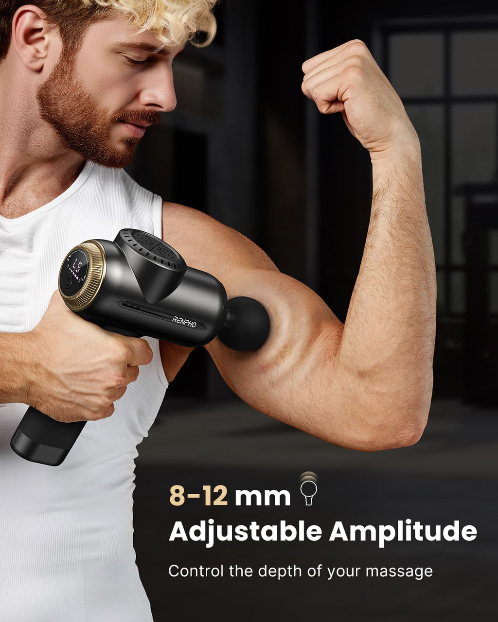 RENPHO Active Thermacool 2 Massage Gun with Heat and Cold, [2026 Upgraded] Percussion Deep Tissue Handheld Neck Massager, FSA Approved, Muscle Masajeador for Men Women Athletes HSA