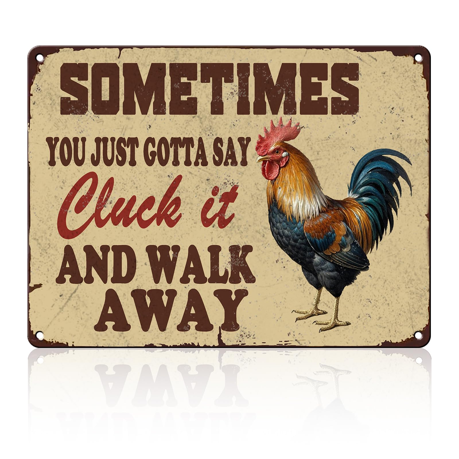 Chicken Metal Signs Rooster Kitchen Wall Decor Today I Will Pry More Worry Less Tin Sign 12x8 Inch Funny Chicken Coop Accessories Rooster Home Farm Yard Garden Decor