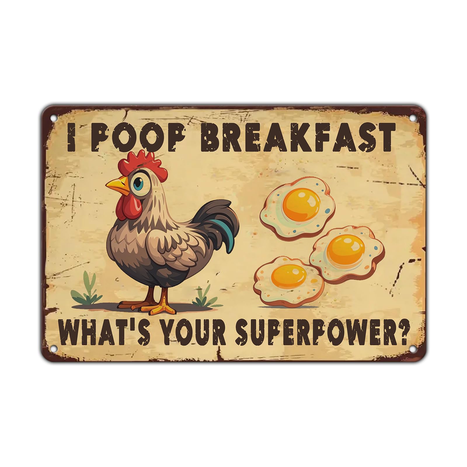 Chicken Metal Signs Rooster Kitchen Wall Decor Today I Will Pry More Worry Less Tin Sign 12x8 Inch Funny Chicken Coop Accessories Rooster Home Farm Yard Garden Decor