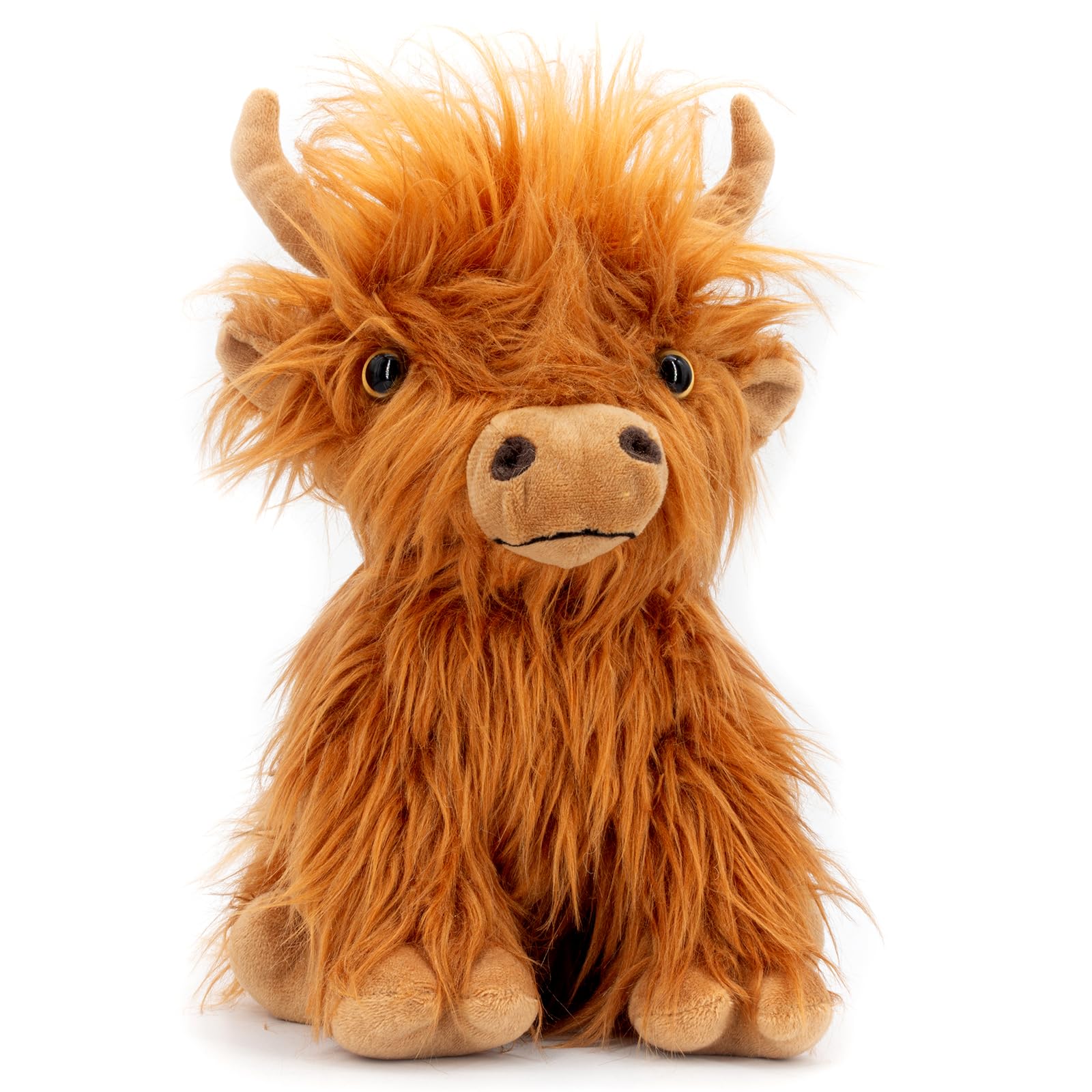 Marysun Microwavable Highland Cow Stuffed Animal - Weighted Stuffed Animal Plush, Heating Pad, Cozy