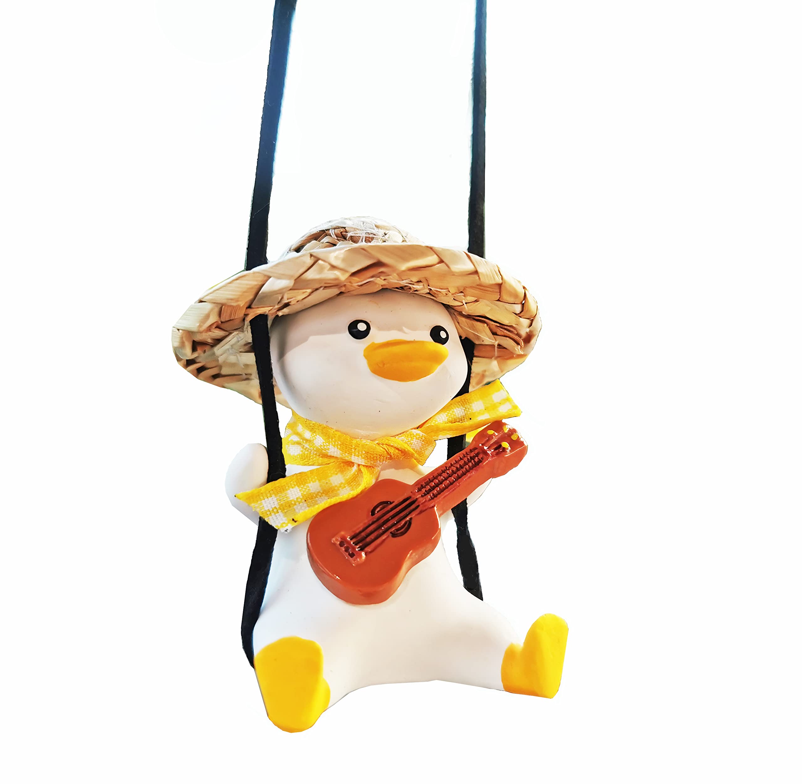 Funny Swinging Duck Car Mirror Hanging Ornament - Cool Automotive Rearview Mirror Accessories for Men Women Teens, Cute Truck Car Gifts Pendant Charm Decor (Cool A)