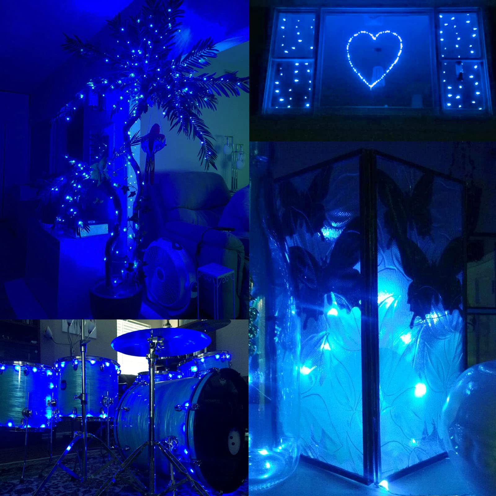 66Ft 200 LED Fairy Lights Plug in, Waterproof String Lights Outdoor & Indoor 8 Modes Christmas Light Bedroom Decor, Timer Twinkle Lights for Girl's Room Garden Party Christmas Decorations (Warm White)