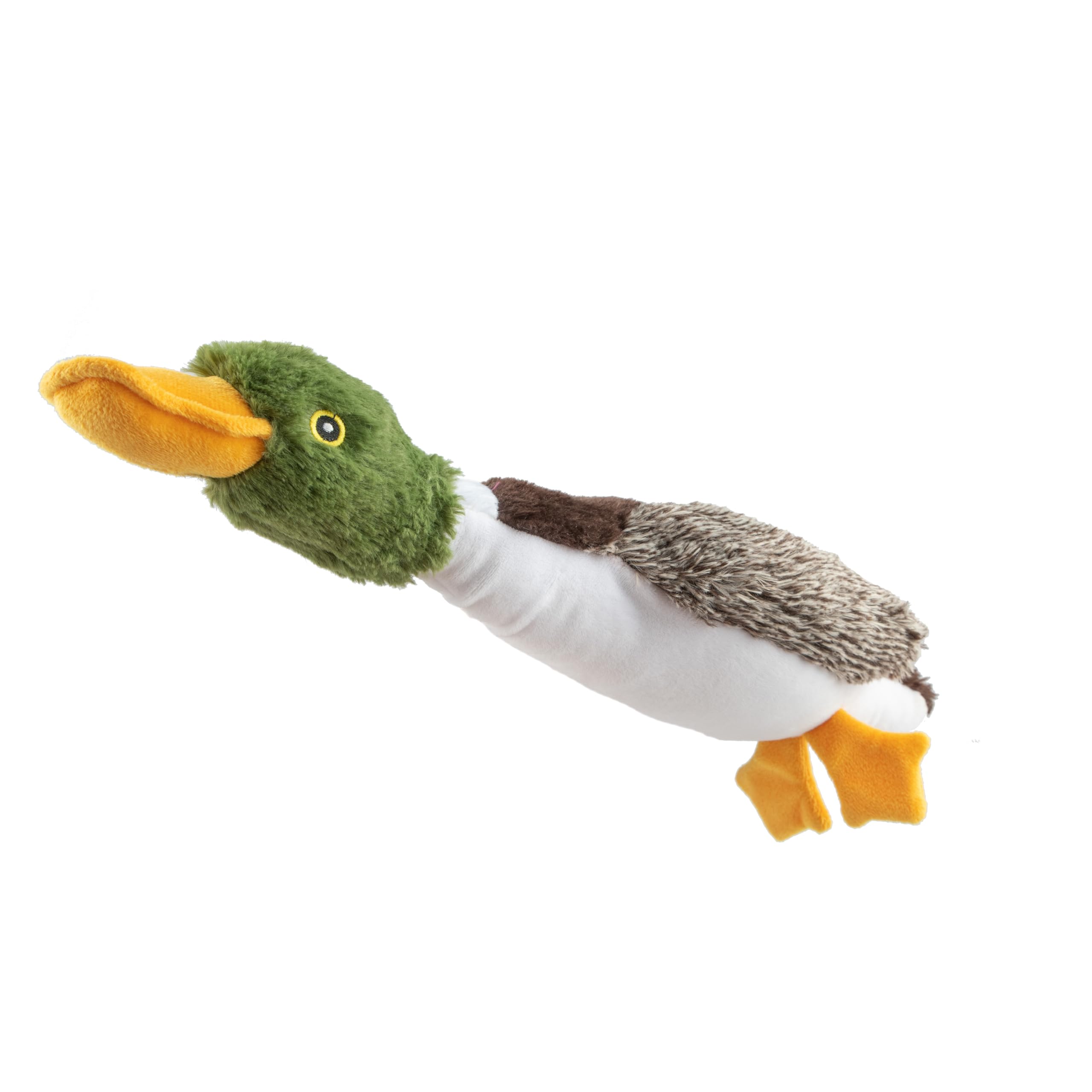Best Pet Supplies Interactive Squeaky Dog Chew Toy, Ideal Dog Toys for Chewers, Small, Medium & Large Dogs, and Fetch Lovers - Crinkle Duck (Blue), Large