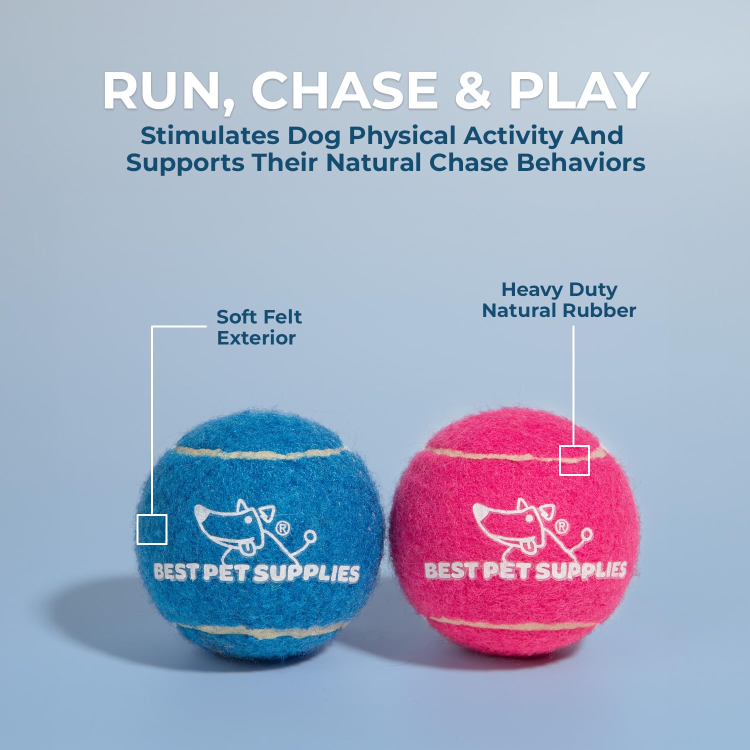 Best Pet Supplies Interactive Squeaky Dog Chew Toy, Ideal Dog Toys for Chewers, Small, Medium & Large Dogs, and Fetch Lovers - Crinkle Duck (Blue), Large