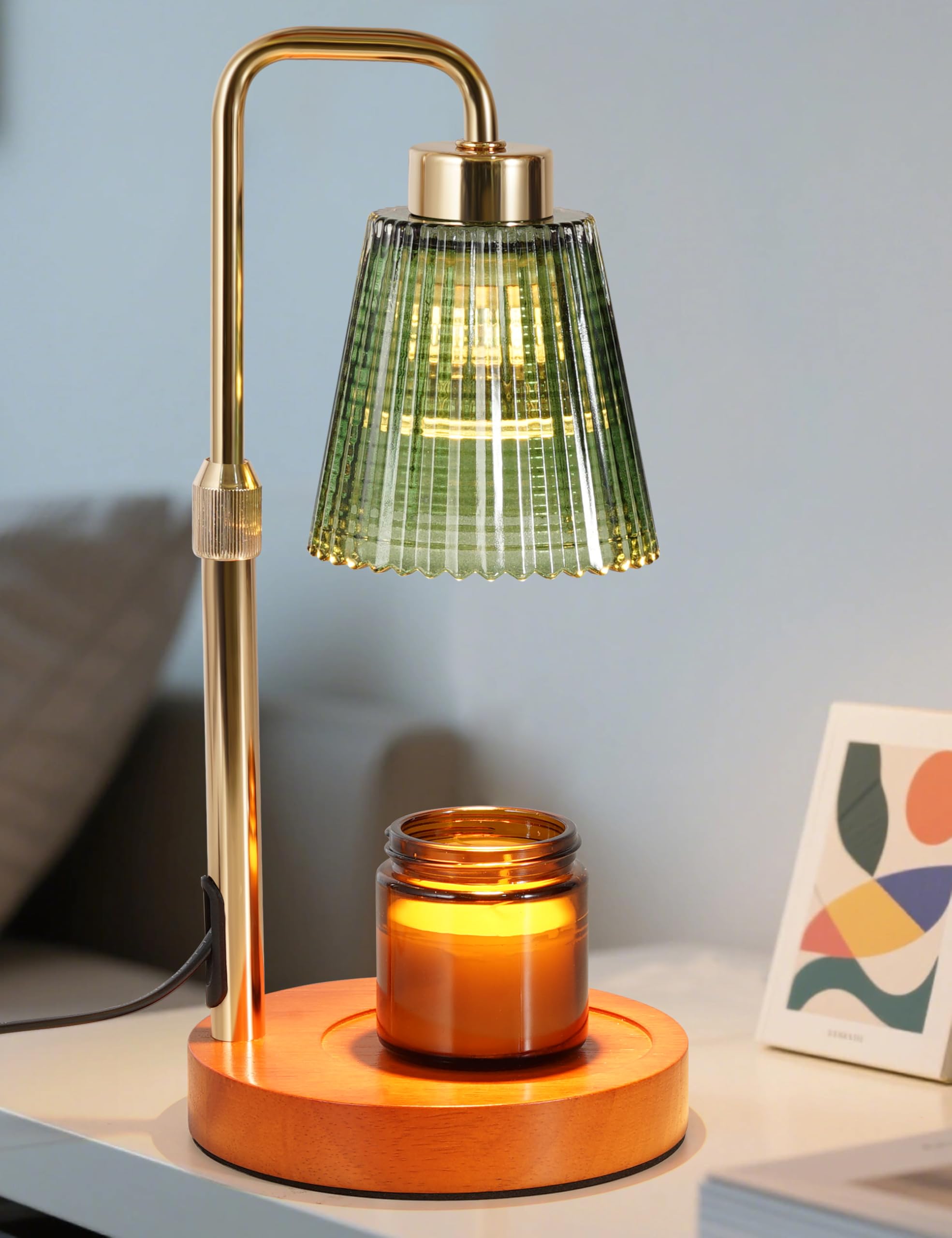 Candle Warmer Lamp with Timer Dimmable. Wax Melt Warmer for Jar Candles with 2 Bulbs