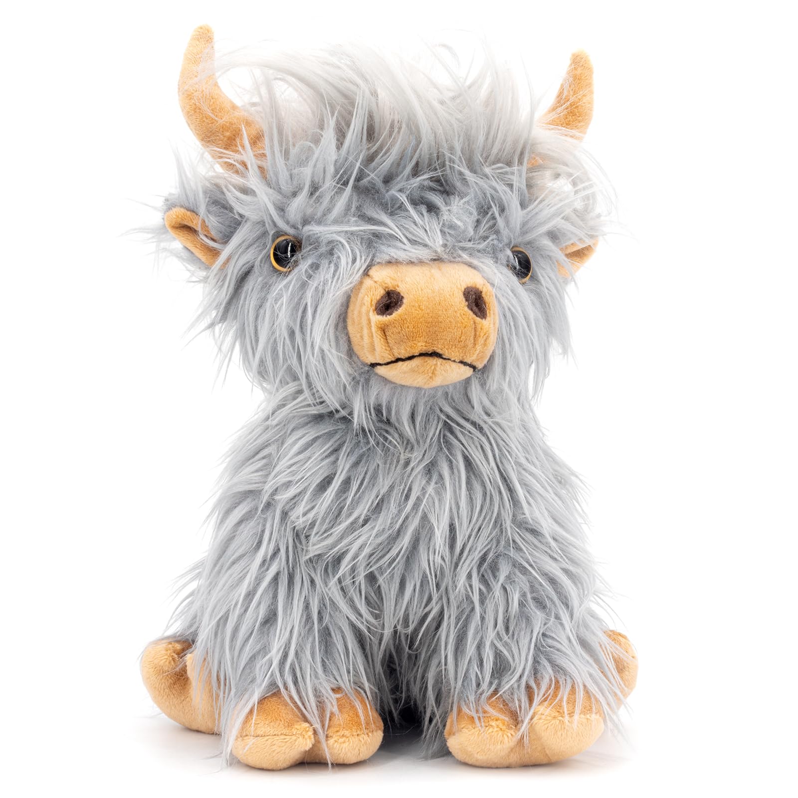 Marysun Microwavable Highland Cow Stuffed Animal - Weighted Stuffed Animal Plush, Heating Pad, Cozy