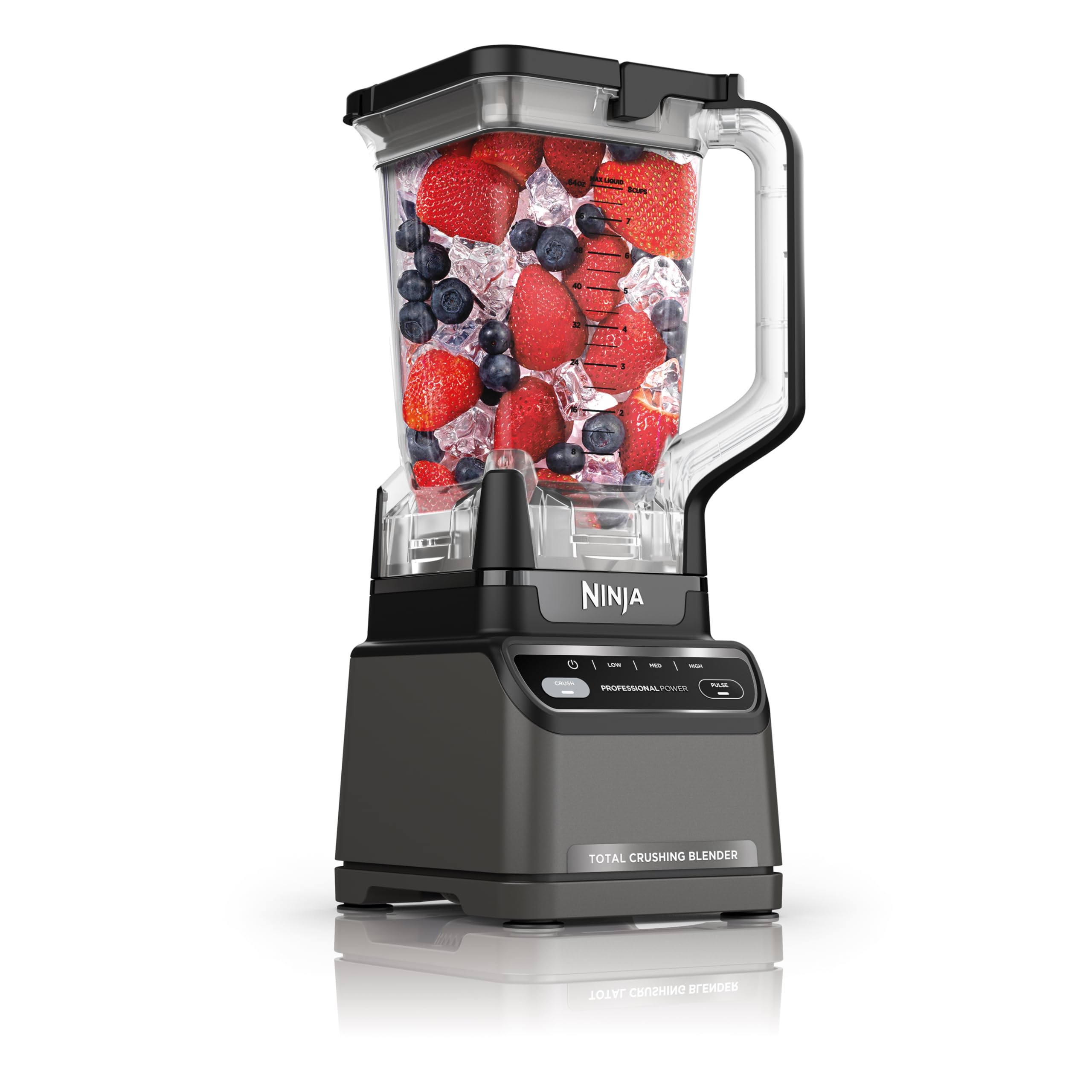 Ninja Professional Blender, Smoothie Blender, Drink Mixer, Grinder, Ice Crusher, Frozen Fruit Blending | Professional 1000 W Power, Total Crushing ™ Technology, XL 72-oz. Pitcher Black, Grey, BL610