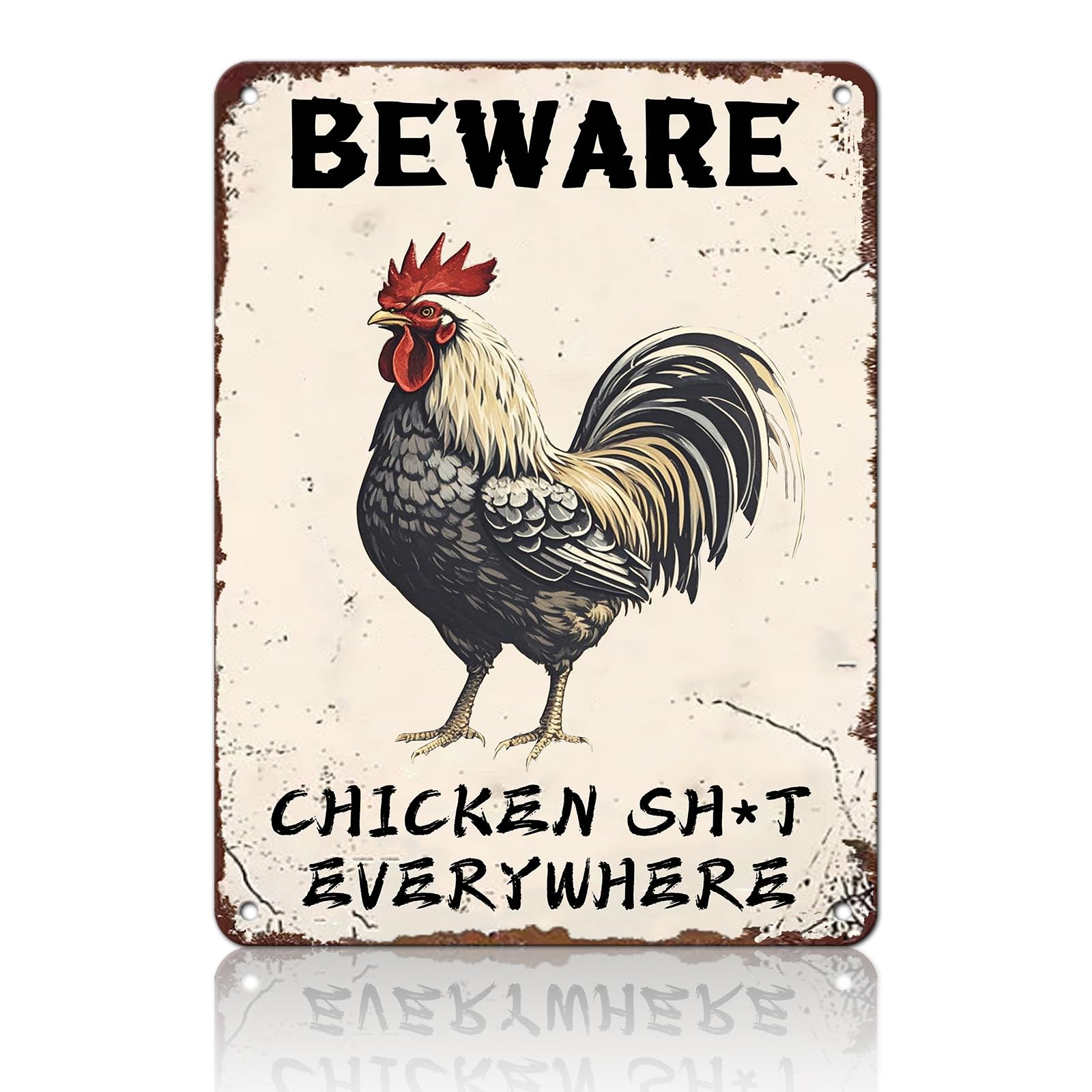 Chicken Metal Signs Rooster Kitchen Wall Decor Today I Will Pry More Worry Less Tin Sign 12x8 Inch Funny Chicken Coop Accessories Rooster Home Farm Yard Garden Decor