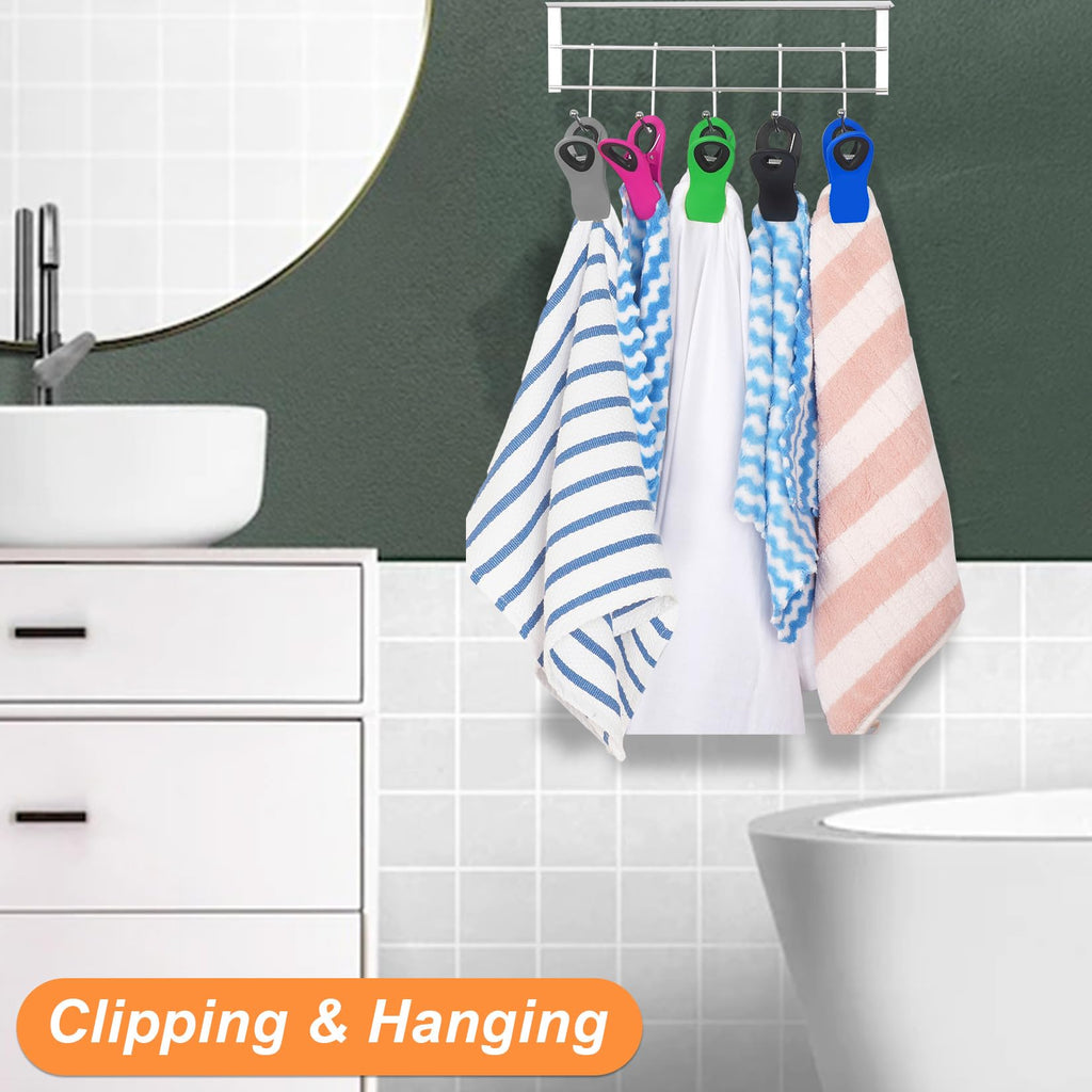 12 Pack Chip Clips Bag Clips, Magnetic Bag Clip for Food Storage Heavy Duty, Plastic Food Clip for Chips, Snack, Kitchen, Refrigerator, Garden, Sewing, Fabric, Clothes Pins