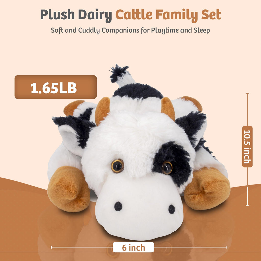 Marysun Microwavable Highland Cow Stuffed Animal - Weighted Stuffed Animal Plush, Heating Pad, Cozy