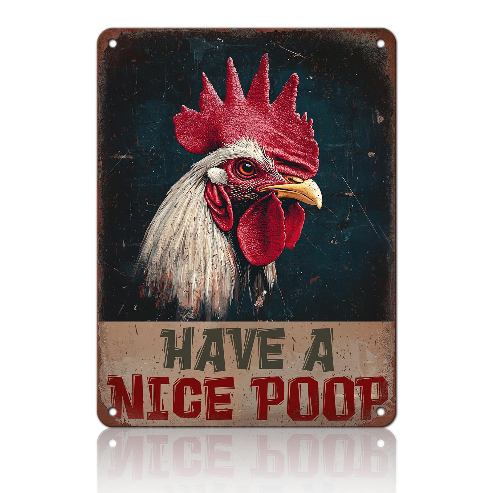 Chicken Metal Signs Rooster Kitchen Wall Decor Today I Will Pry More Worry Less Tin Sign 12x8 Inch Funny Chicken Coop Accessories Rooster Home Farm Yard Garden Decor