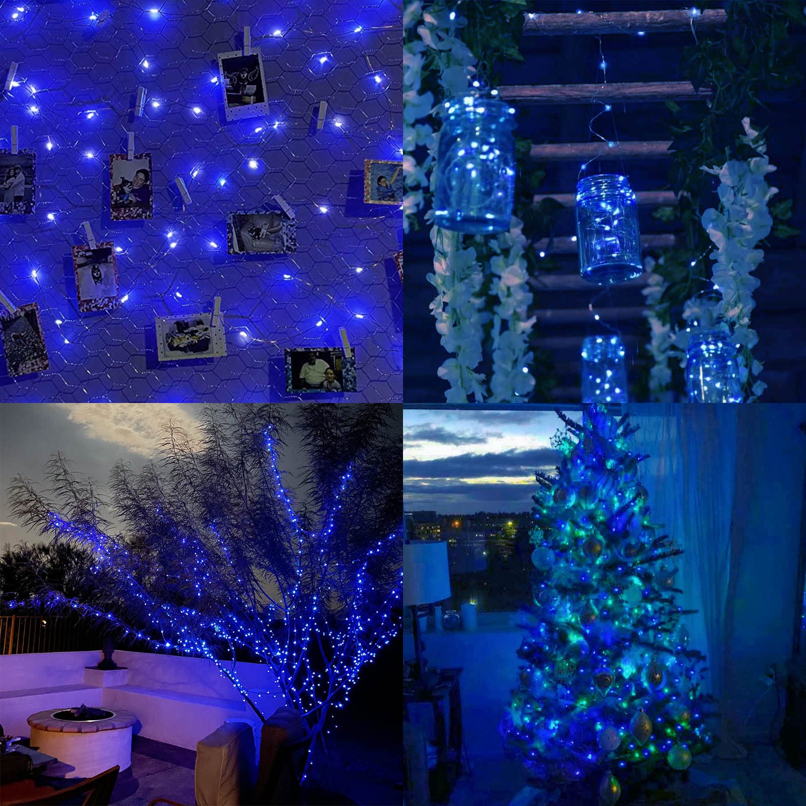 66Ft 200 LED Fairy Lights Plug in, Waterproof String Lights Outdoor & Indoor 8 Modes Christmas Light Bedroom Decor, Timer Twinkle Lights for Girl's Room Garden Party Christmas Decorations (Warm White)