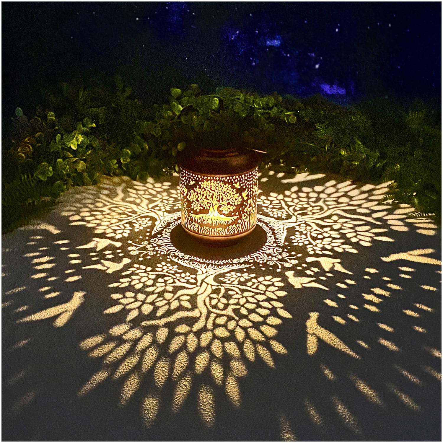 Mothers Day Gifts for Mom Hummingbird Solar Lanterns Outdoor Waterproof Hanging Solar Lights Hummingbird Gifts for Women Men Metal Bird Decorative LED Lanterns for Yard, Patio, Lawn, Garden Decor