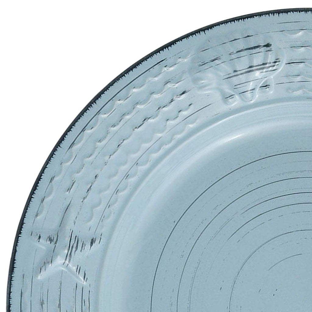 Pfaltzgraff Trellis White 16-Piece Stoneware Dinnerware Set, Service for 4, Distressed White Finish, Microwave & Dishwasher Safe Plates and Bowls