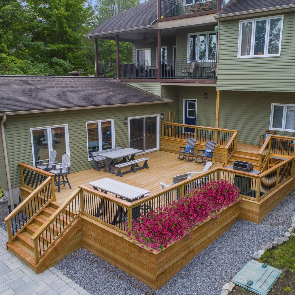 21 Bundles Artificial Outdoor UV Resistant Flowers No Fade Fake Outside Flowers Plastic Greenery Faux Shrubs Garden Porch Window Box Home Decoration(Purple)