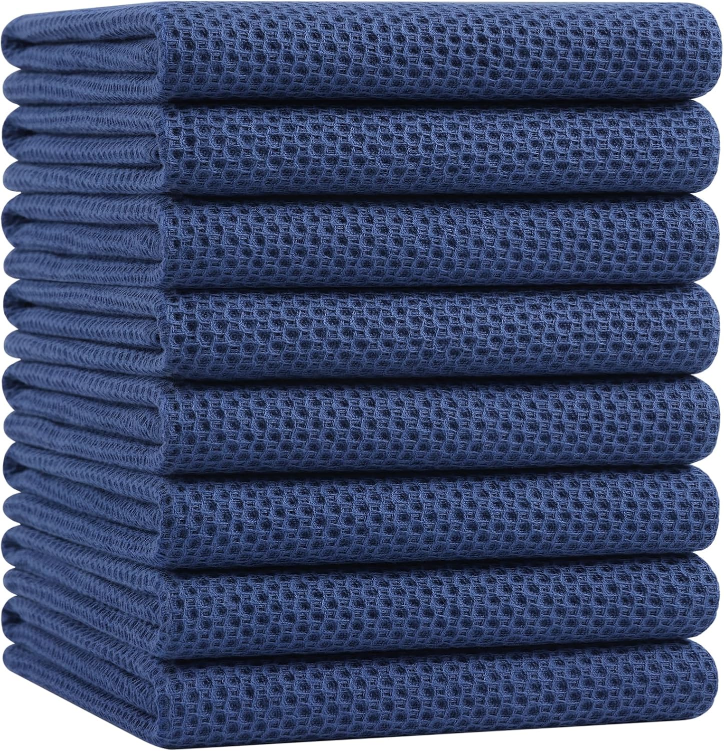 Homaxy 100% Cotton Waffle Weave Kitchen Dish Cloths, Ultra Soft Absorbent Quick Drying Dish Towels, 12 x 12 Inches, 6-Pack, Apricot