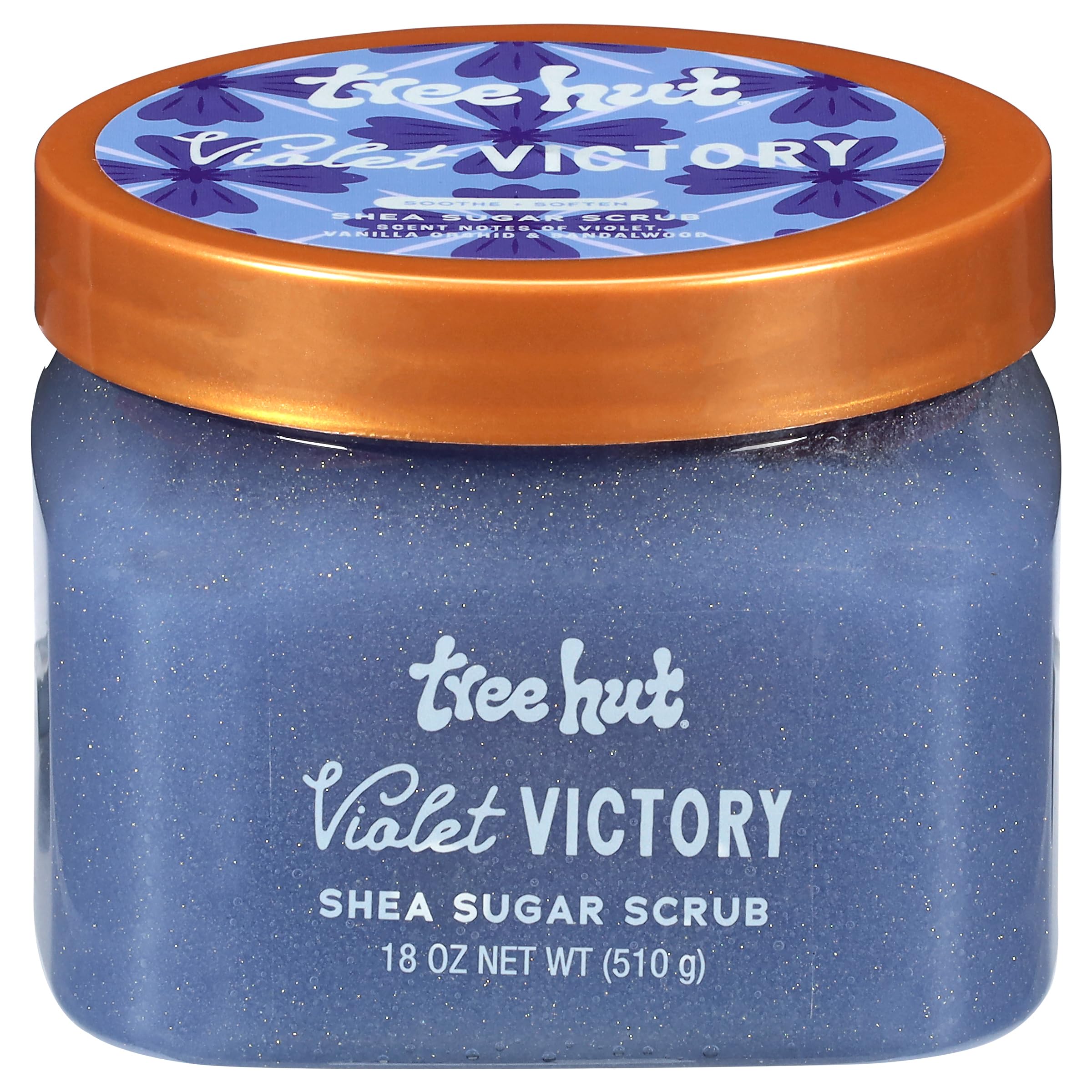 Tree Hut Vanilla Shea Sugar Scrub, Exfoliating & Hydrating Body Scrub with Shea Butter & Essential Oils, Smooth Skin, For All Skin Types, Vegan, 18 oz