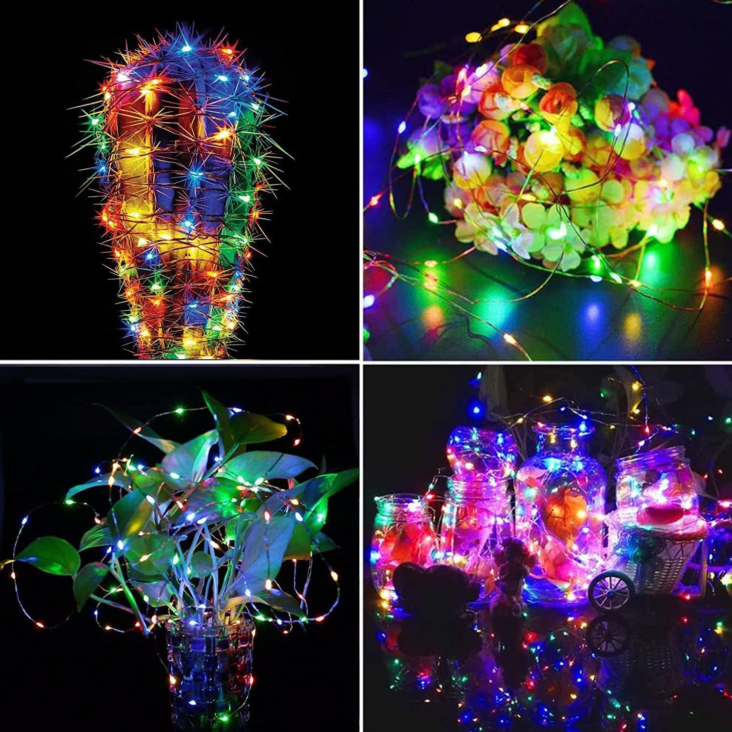 66Ft 200 LED Fairy Lights Plug in, Waterproof String Lights Outdoor & Indoor 8 Modes Christmas Light Bedroom Decor, Timer Twinkle Lights for Girl's Room Garden Party Christmas Decorations (Warm White)