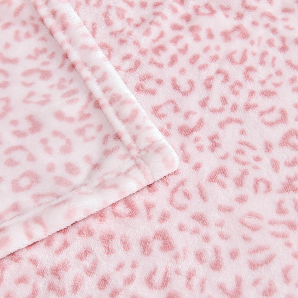 Leopard Print Blanket Fleece Throw for Bed Sofa Travel and Camping, Super Soft Cozy Fluffy Plush Cheetah Print Blanket for All Seasons 50"x60" (Dark Brown)