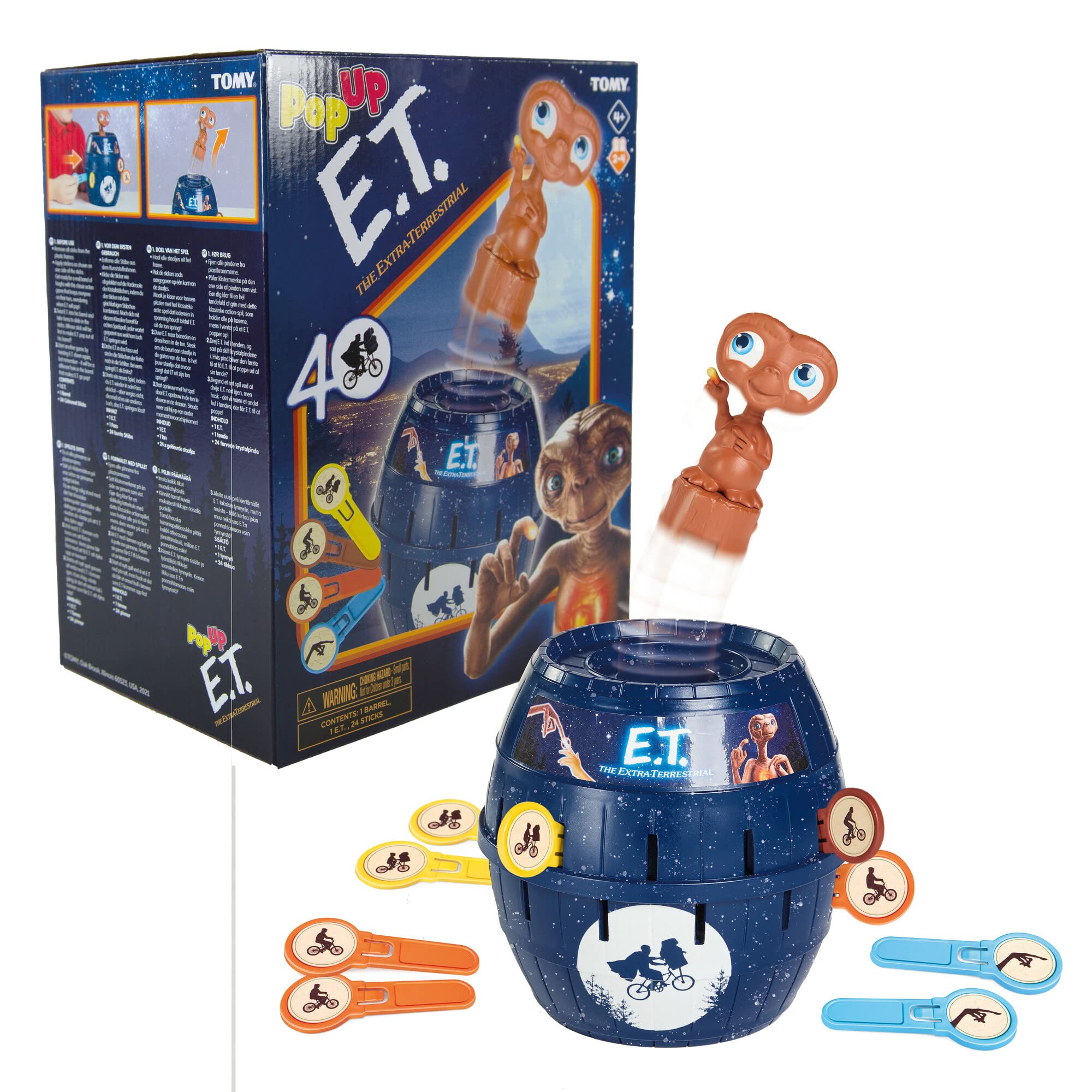 TOMY Pop Up Super Mario Game - Activities for Indoor Recess or Family Game Night - Officially Licensed Super Mario Toys for Kids - Easter Basket Stuffers - 2-4 Players - Ages 4 Years and Up