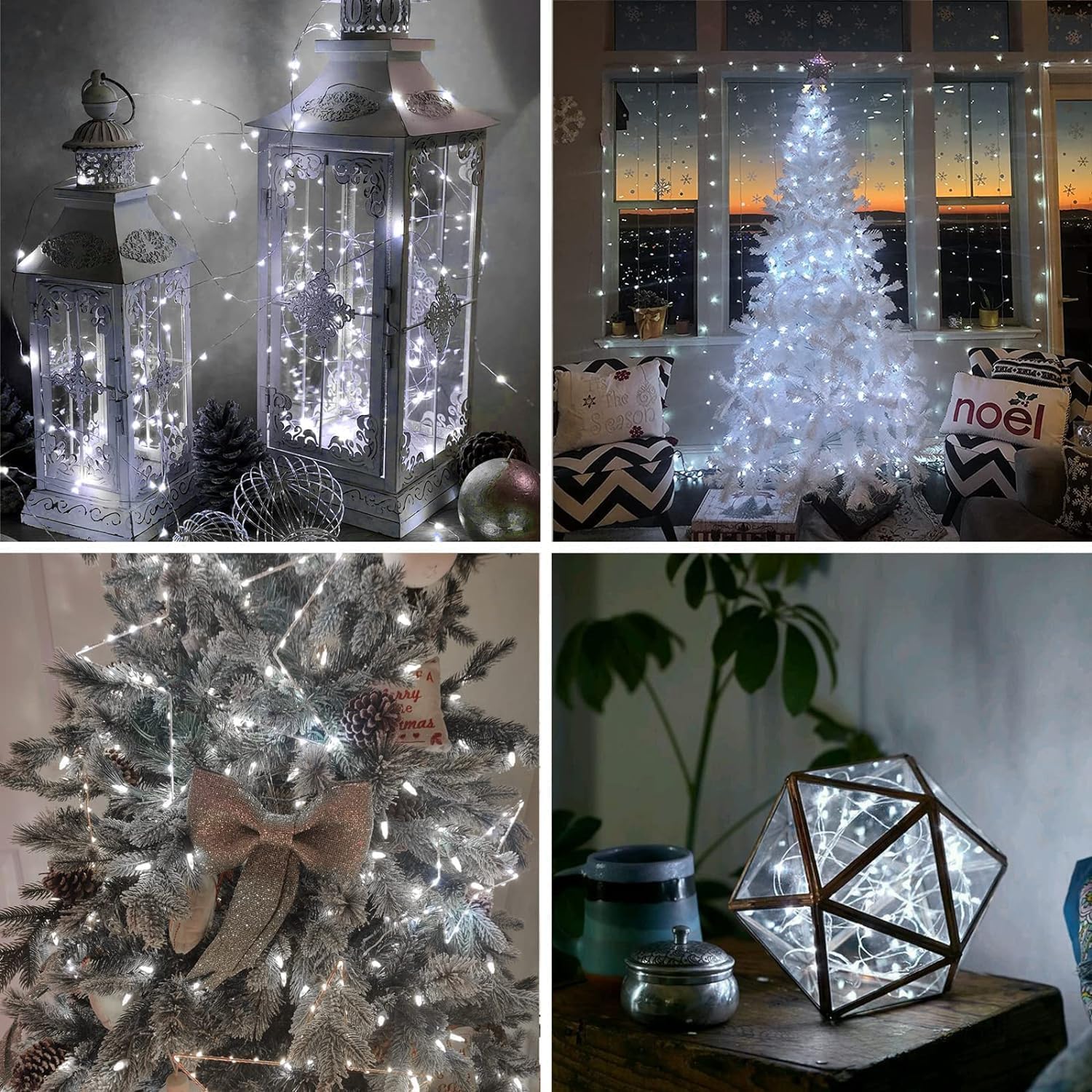 66Ft 200 LED Fairy Lights Plug in, Waterproof String Lights Outdoor & Indoor 8 Modes Christmas Light Bedroom Decor, Timer Twinkle Lights for Girl's Room Garden Party Christmas Decorations (Warm White)