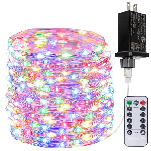 66Ft 200 LED Fairy Lights Plug in, Waterproof String Lights Outdoor & Indoor 8 Modes Christmas Light Bedroom Decor, Timer Twinkle Lights for Girl's Room Garden Party Christmas Decorations (Warm White)