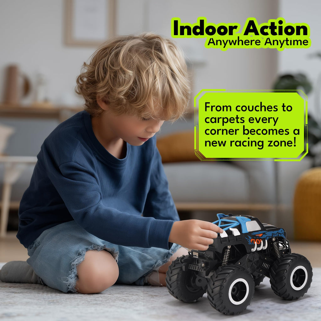 Threeking 1:16 Waterproof Monster Truck Toys RC Cars Amphibious Remote Control Car Trucks 4WD All Terrain Off-Road Pickup Toy for 6 7 8 9 10 11 12 Year Old Boys Girls Kids Gifts Presents