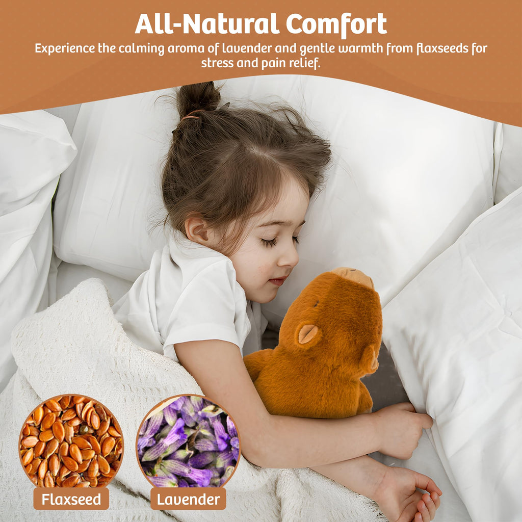 Marysun Microwavable Highland Cow Stuffed Animal - Weighted Stuffed Animal Plush, Heating Pad, Cozy