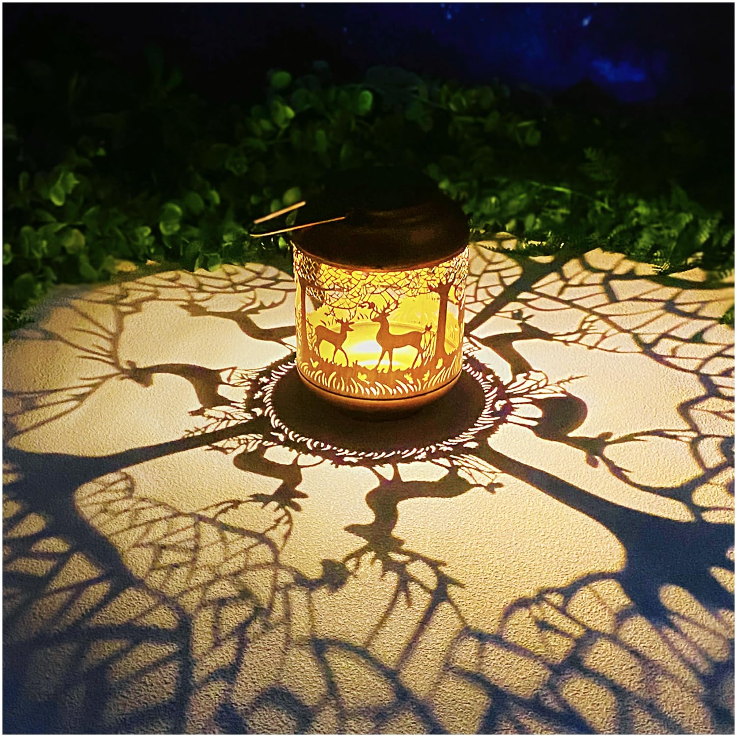 Mothers Day Gifts for Mom Hummingbird Solar Lanterns Outdoor Waterproof Hanging Solar Lights Hummingbird Gifts for Women Men Metal Bird Decorative LED Lanterns for Yard, Patio, Lawn, Garden Decor