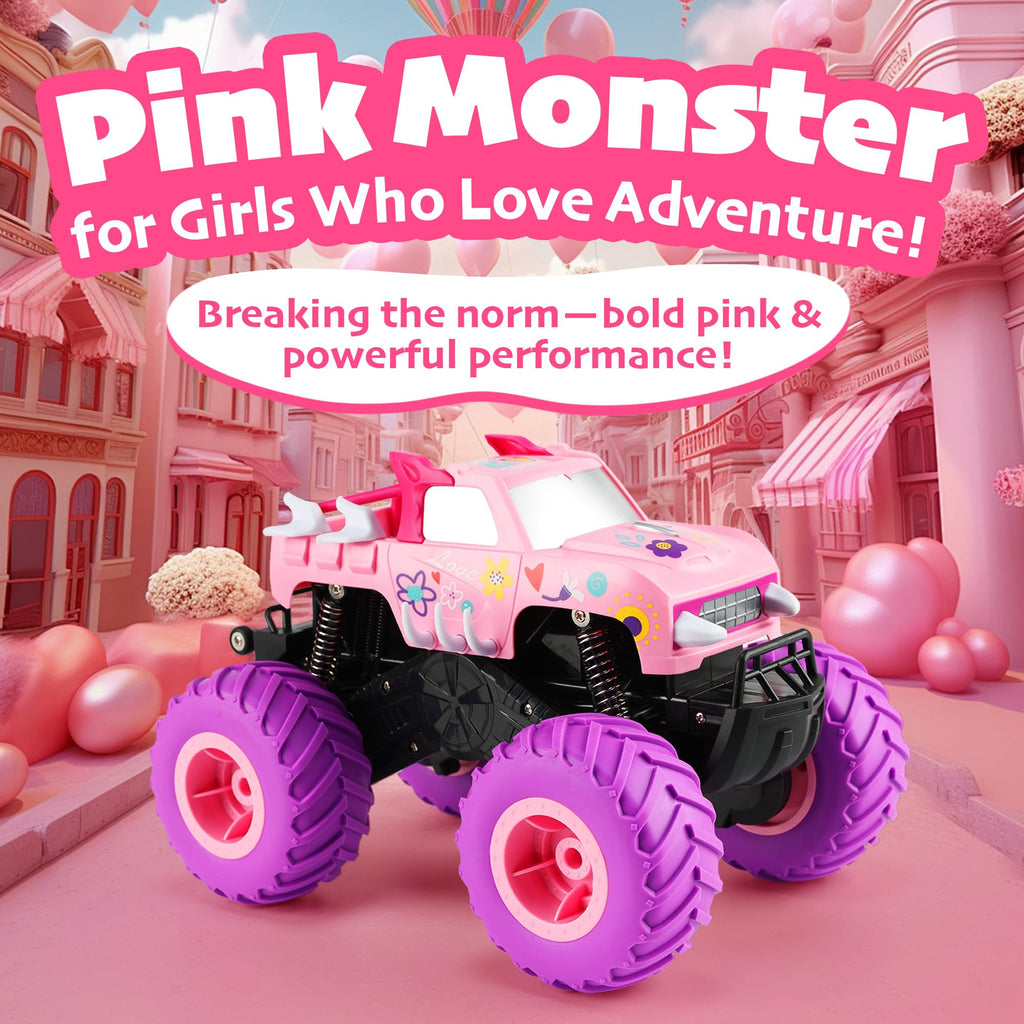 Threeking 1:16 Waterproof Monster Truck Toys RC Cars Amphibious Remote Control Car Trucks 4WD All Terrain Off-Road Pickup Toy for 6 7 8 9 10 11 12 Year Old Boys Girls Kids Gifts Presents