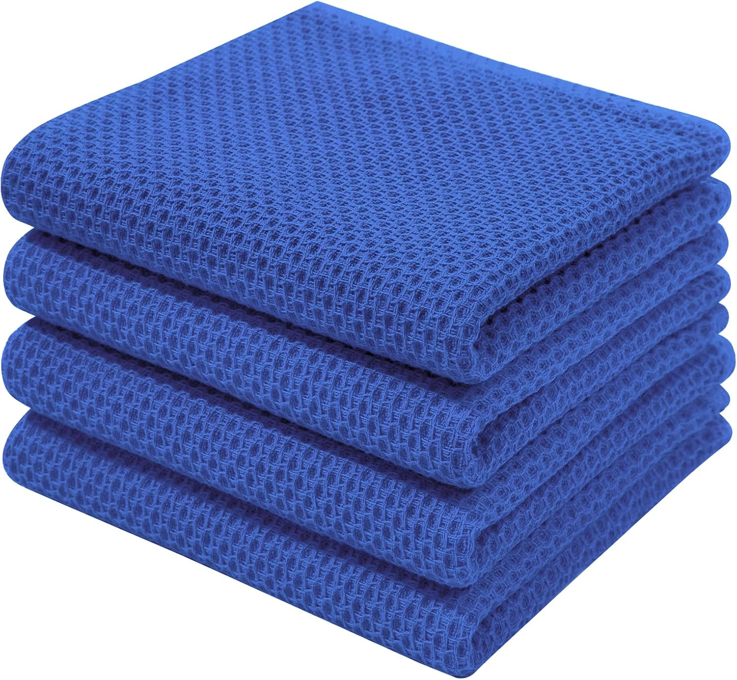 Homaxy 100% Cotton Waffle Weave Kitchen Dish Cloths, Ultra Soft Absorbent Quick Drying Dish Towels, 12 x 12 Inches, 6-Pack, Apricot