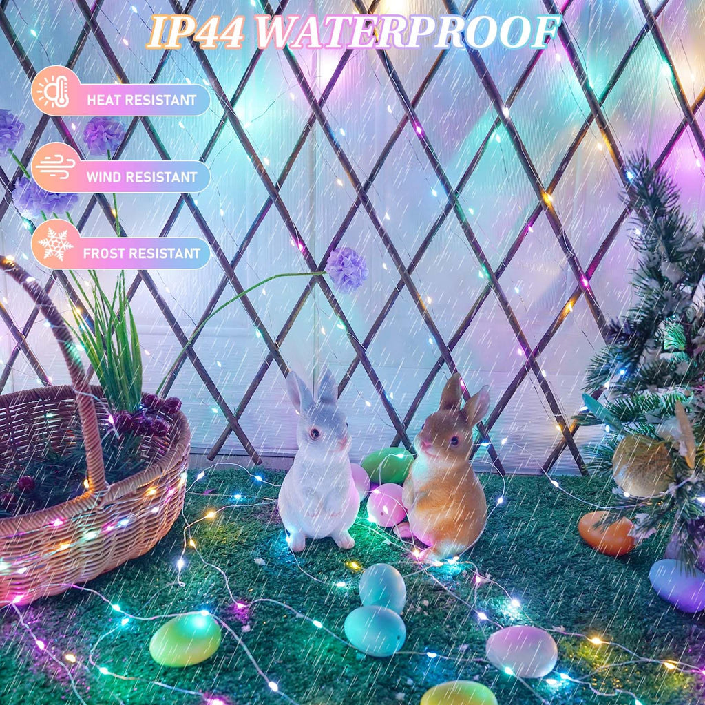66Ft 200 LED Fairy Lights Plug in, Waterproof String Lights Outdoor & Indoor 8 Modes Christmas Light Bedroom Decor, Timer Twinkle Lights for Girl's Room Garden Party Christmas Decorations (Warm White)