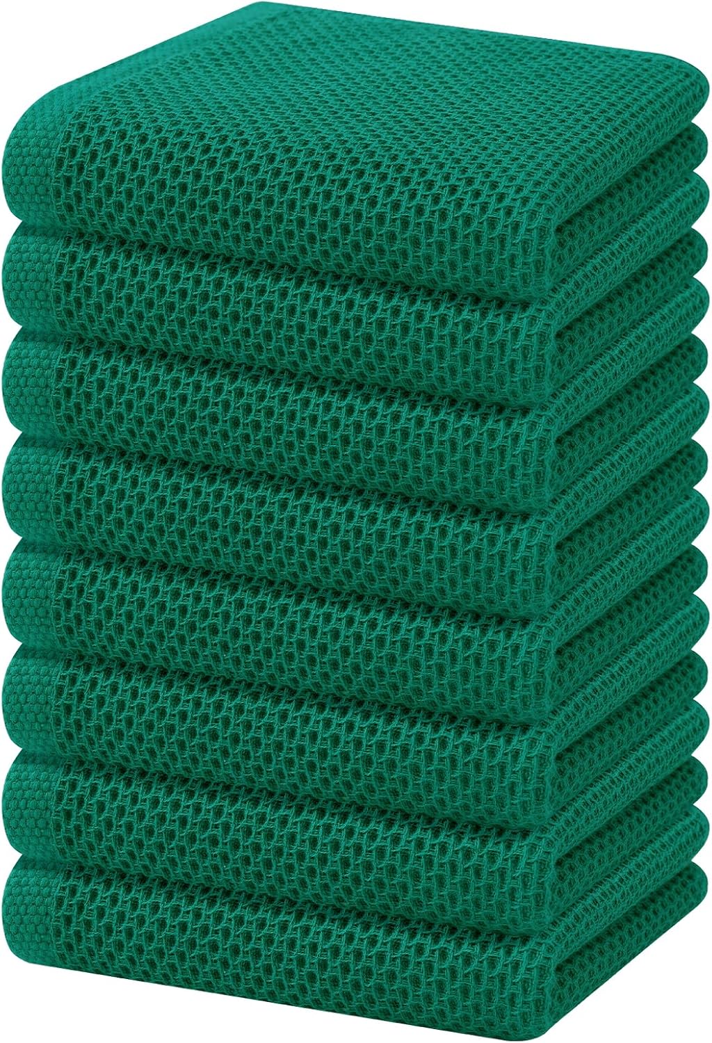 Homaxy 100% Cotton Waffle Weave Kitchen Dish Cloths, Ultra Soft Absorbent Quick Drying Dish Towels, 12 x 12 Inches, 6-Pack, Apricot