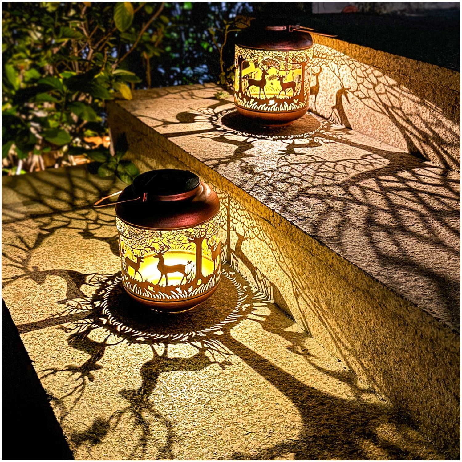 Mothers Day Gifts for Mom Hummingbird Solar Lanterns Outdoor Waterproof Hanging Solar Lights Hummingbird Gifts for Women Men Metal Bird Decorative LED Lanterns for Yard, Patio, Lawn, Garden Decor