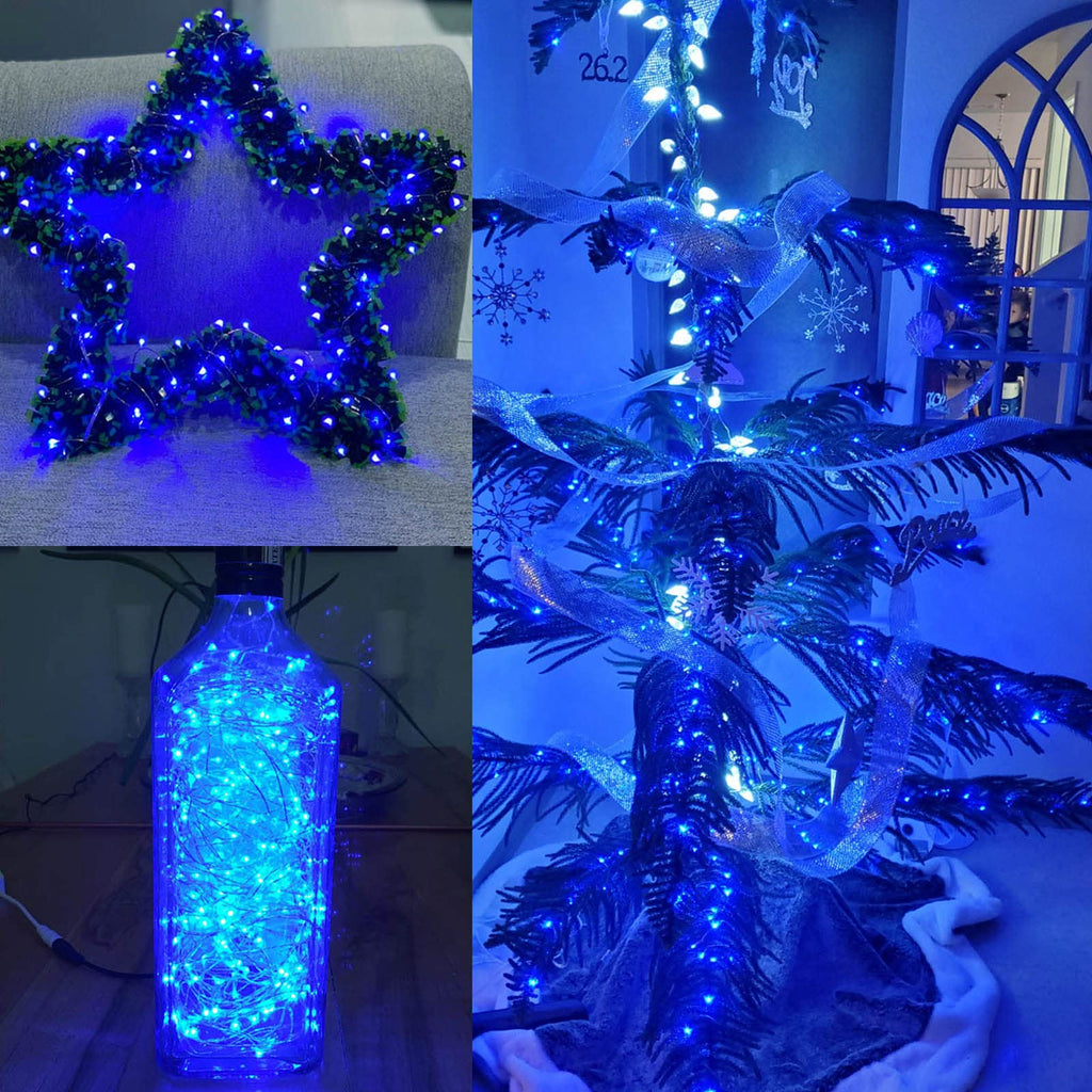66Ft 200 LED Fairy Lights Plug in, Waterproof String Lights Outdoor & Indoor 8 Modes Christmas Light Bedroom Decor, Timer Twinkle Lights for Girl's Room Garden Party Christmas Decorations (Warm White)